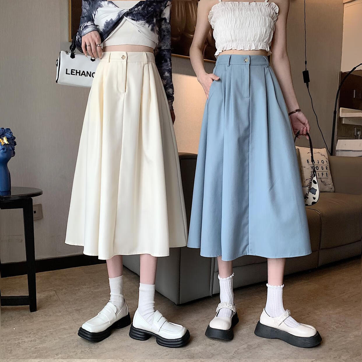 仙迪菁155小个子穿搭女装矮个子搭配设计感半身裙女春夏装2022年春季