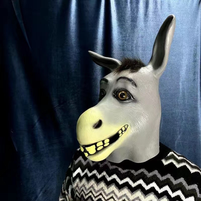 绿头鱼头套搞笑沙雕鱼头怪面具面罩网红绿鱼人无味无异味儿童小孩直播