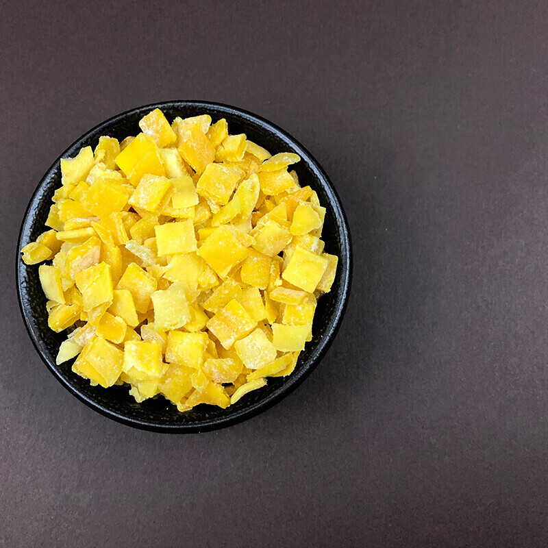 特产芒果粒丁碎干烘焙水果麦片冷饮酸奶原料散装果脯芒果丁约10mm1kg