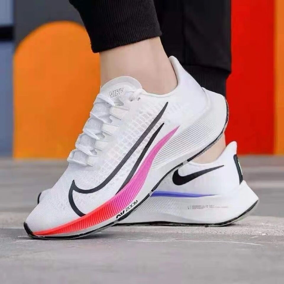 登月37代跑步鞋zoom pegasus飞马37白彩虹男女学生情侣休闲运动鞋