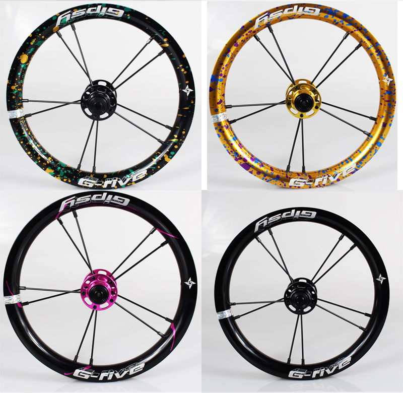 平衡车轮组赛gipsy轮组儿童滑步车平衡车轮组子轮胎升级改装配件s车