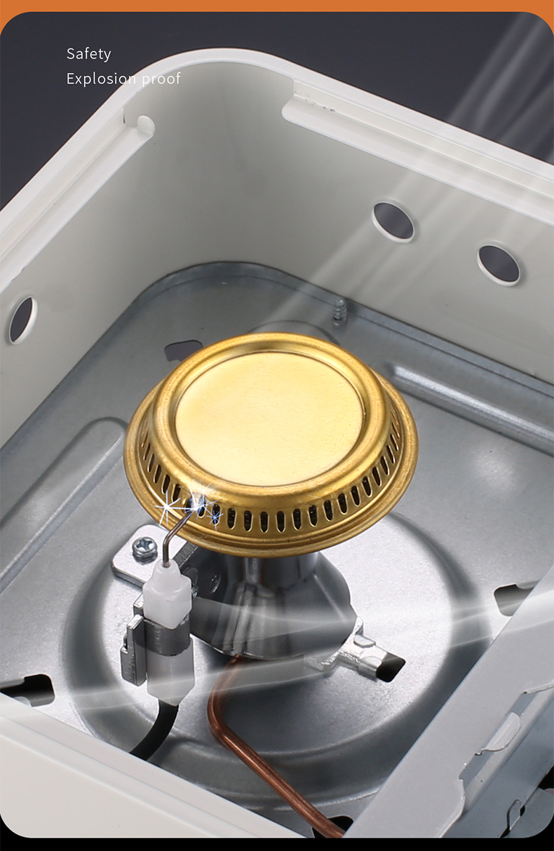 火锅炉家用煤气灶 千石迷你 聚能防风罩 4气罐 圆形烤盘 手提箱【图片