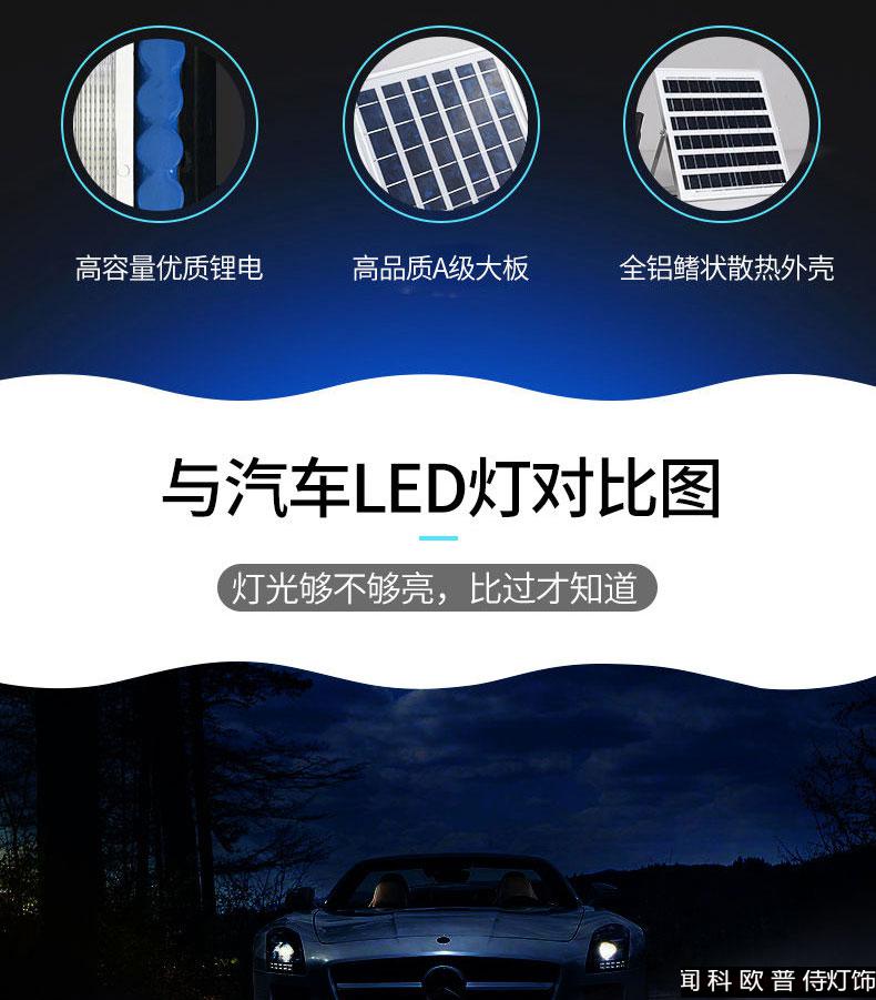 欧普侍太阳能声控灯人体感应太阳能照明灯户外庭院灯亮led防水声控