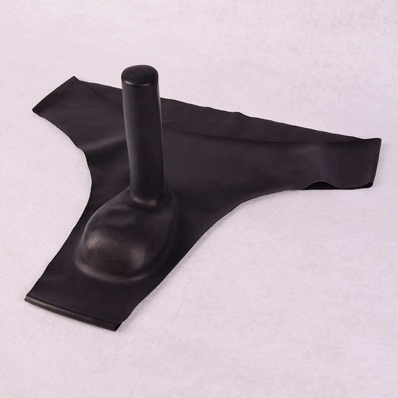 男士透明乳胶内裤性感带套丁字裤男情趣内裤益阳裤囊袋一片式安全裤