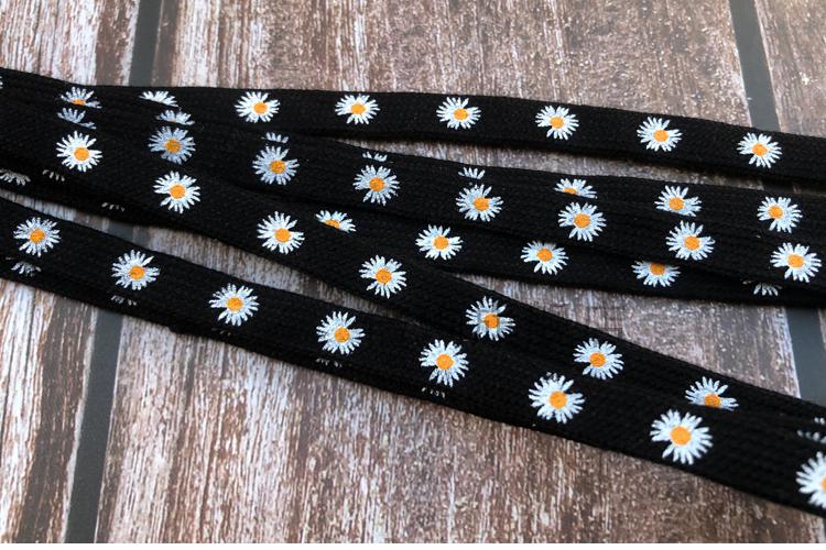 适配af1权志龙小雏菊鞋带空军一号男女gd高低帮纯棉刮刮乐潮 白色120