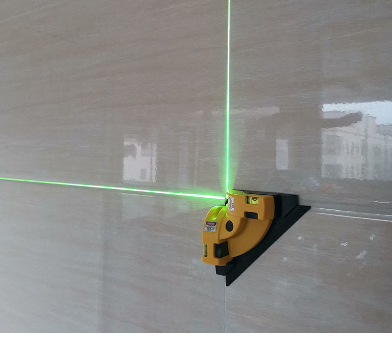 强光蓝光直角水平仪激光90度角水平尺家装贴瓷砖打线工具进口绿光强光