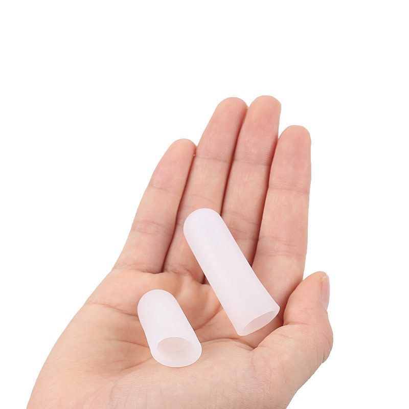 手指受伤洗澡手指套硅胶护指套耐磨加厚护伤防抠手防水保护肤色开口1