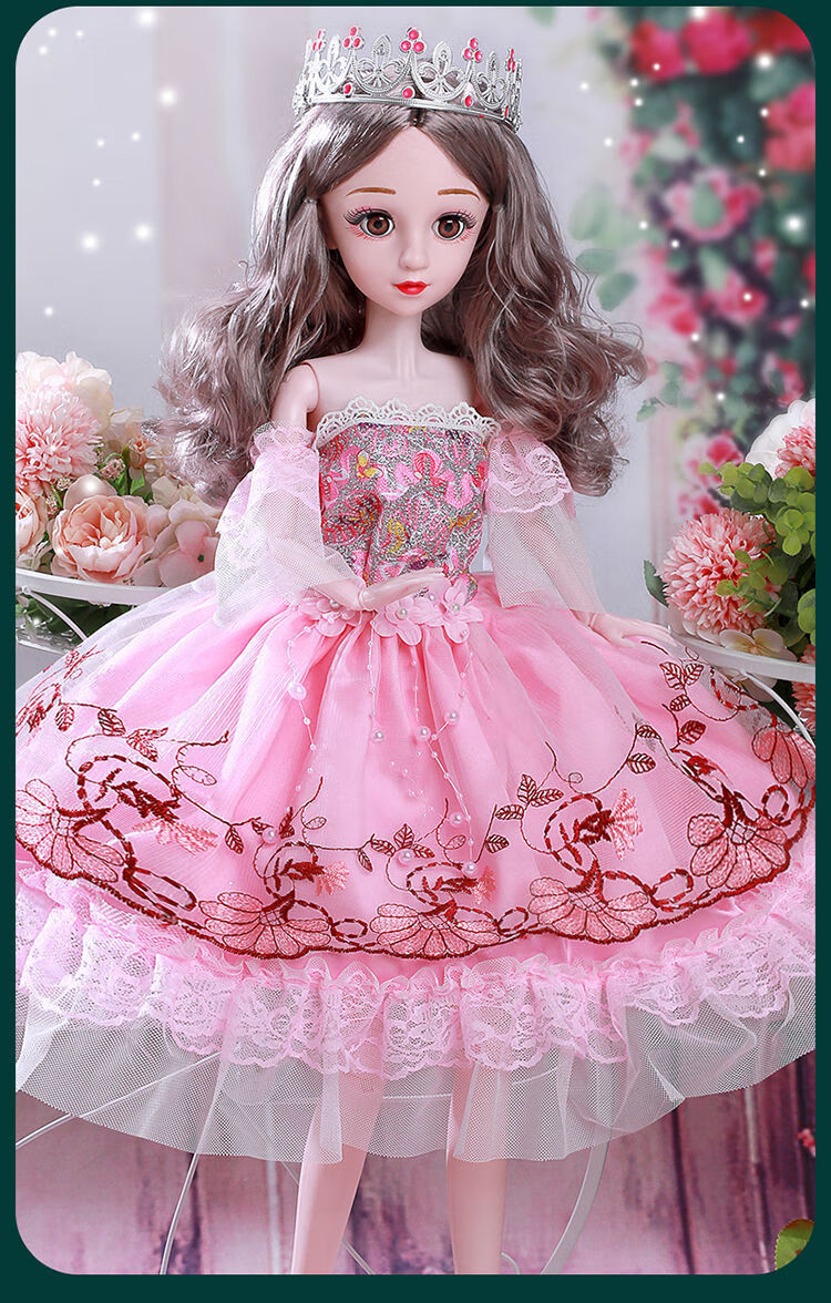 芭比娃娃 大号 100厘米 80厘米超大号单个芭比娃娃套装女孩仿真公主会