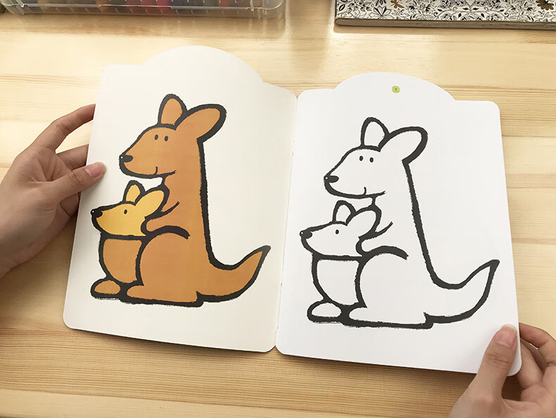 儿童入门画画本0123岁4宝宝幼儿涂色书绘画填色绘本图画册玩具03岁玩