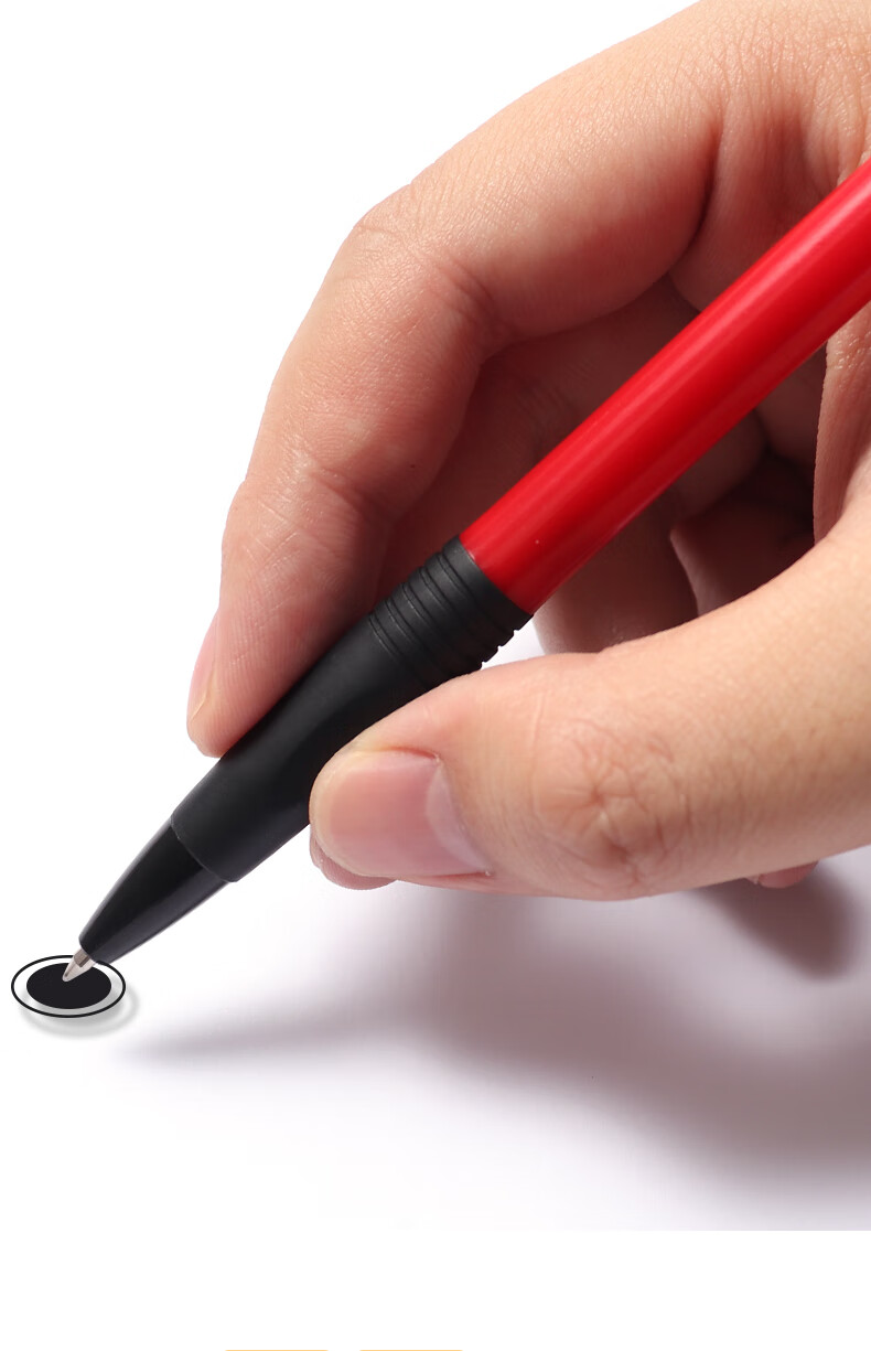 晨光圆珠笔按压式学生专用a2中油笔蓝色办公商务用笔红