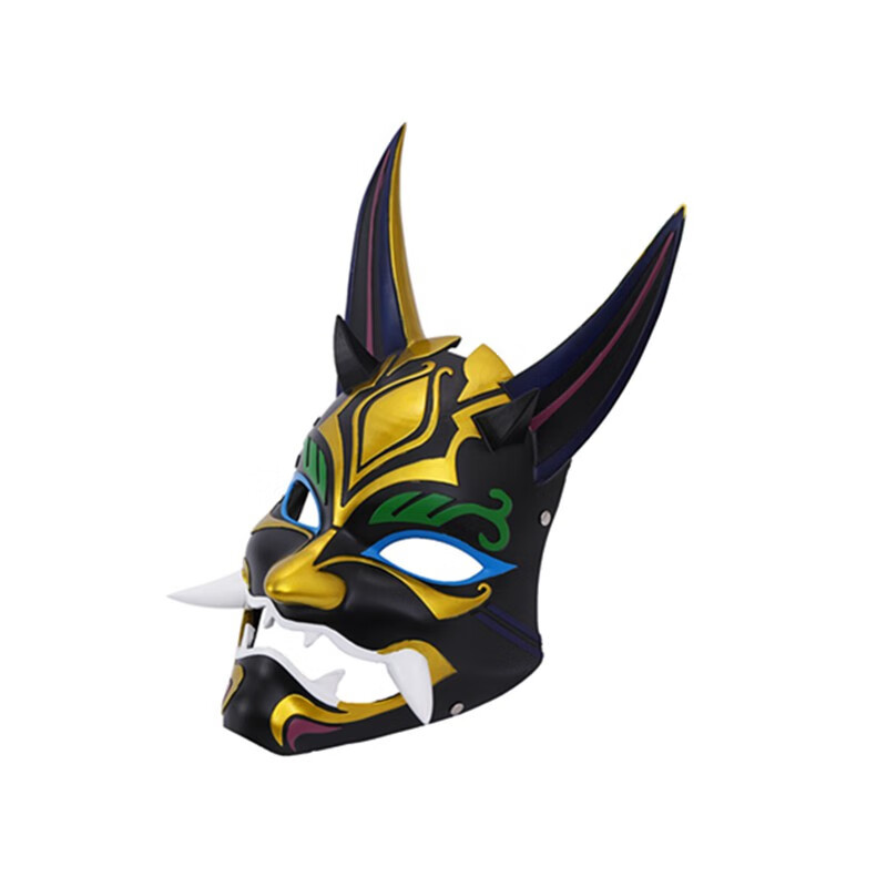 原神夜叉护法魈的面具魈面具cos原神护法夜叉龙神猛虎万圣节恐怖演出