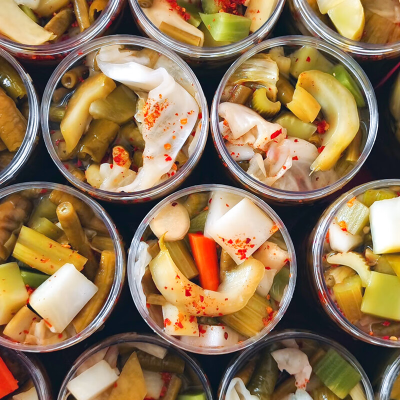 广西酸嘢柳州酸料老坛酸包菜豆角姜酸刀豆辣椒酸芥菜农家自制泡菜老坛