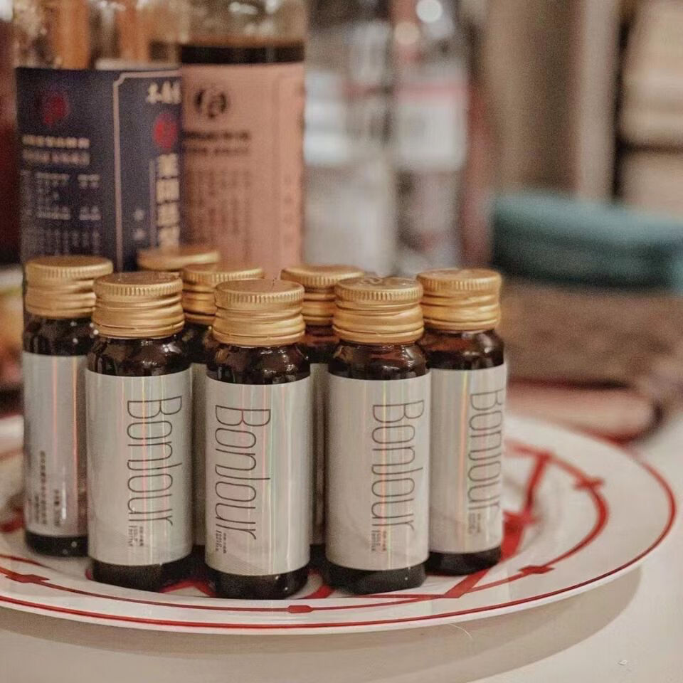 木婉清小金瓶发财饮口服玻尿酸胶原蛋白肽透明质酸钠弹性蛋白 一盒10