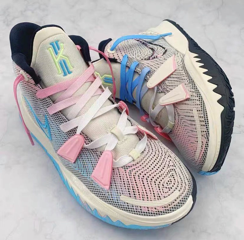 欧文7鞋带ch球鞋配件nikekyrie欧文7白蓝粉数学公式渐变复活节方格