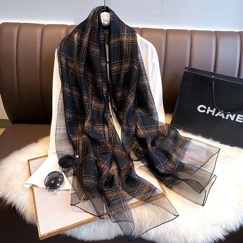 喜圣多新品丝巾妈妈礼盒丝巾围巾女薄款春秋冬款洋气时尚百搭纱巾礼