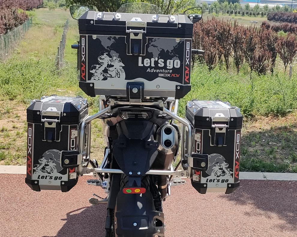 摩托车三箱铝合金边箱尾箱不锈钢箱架改装件 32边箱 40尾箱 304不锈钢