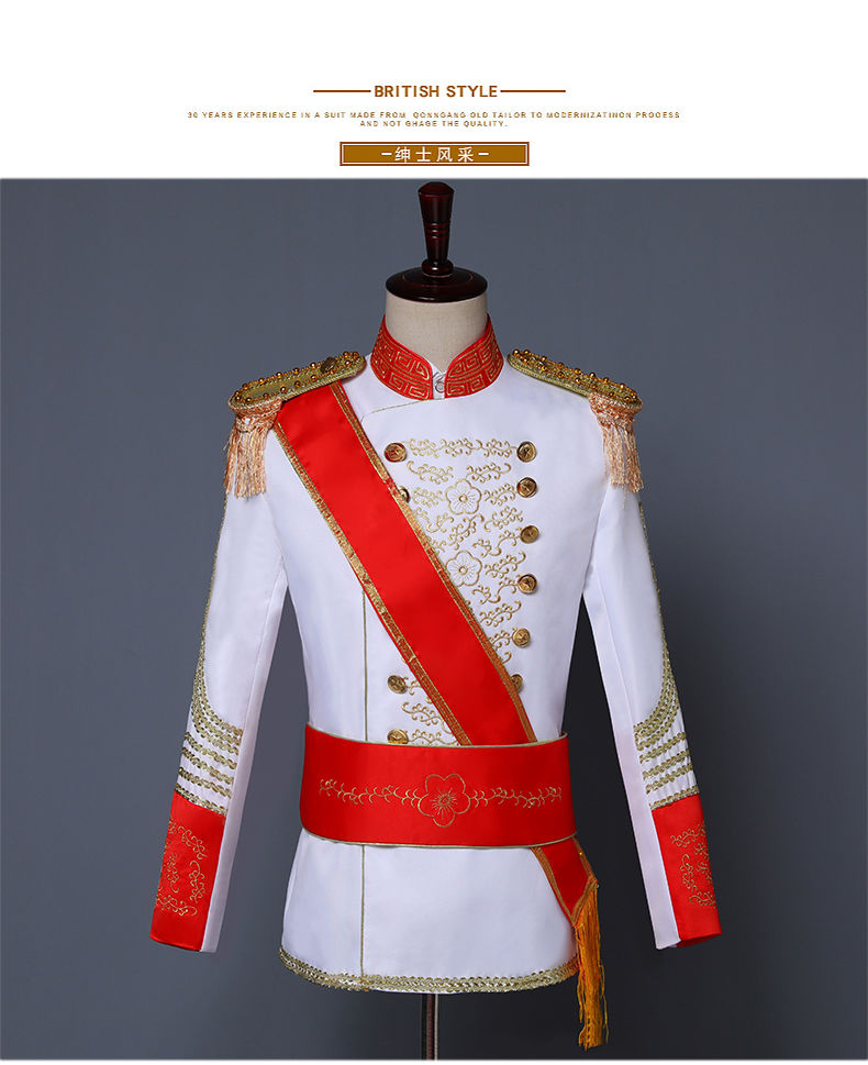 军阀装大帅服男年会演出服话剧小品相声影楼艺考剧本杀古装礼服黑色