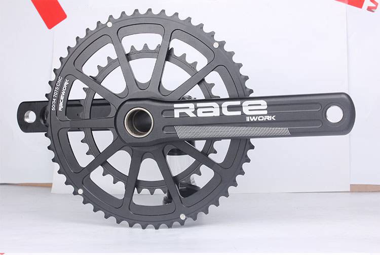 公路车牙盘组公路自行车一体中空双牙盘5034t曲柄170mm菊花盘禧玛诺