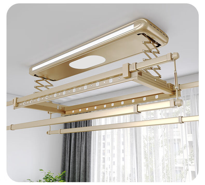 逸兴瑞瑞美隆电动升降晾衣架自动智能遥控晒衣架双杆伸缩阳台晾衣机