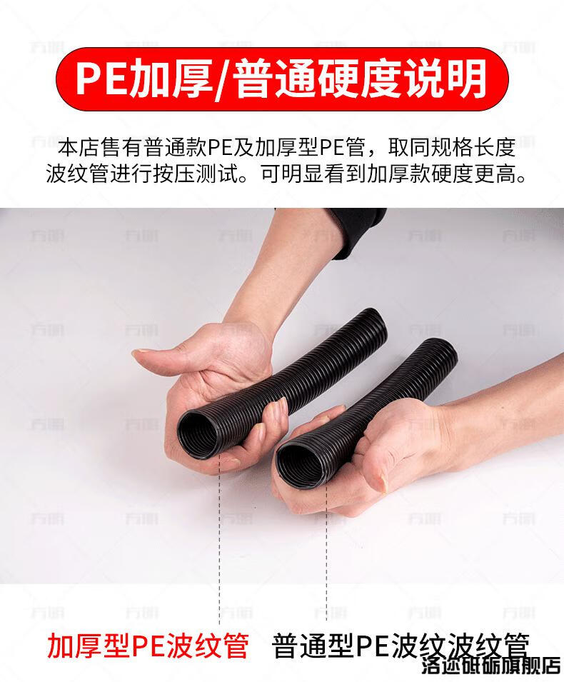 塑料管塑料波纹管pa尼龙pp防水阻燃螺纹管穿线软管pe电线电缆保护套线