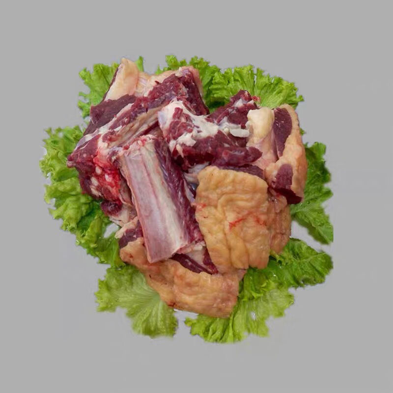 卡利安 内蒙古黄膘牛肋排 牧民散养黄牛肉 现杀 新鲜 牛排骨 赠送
