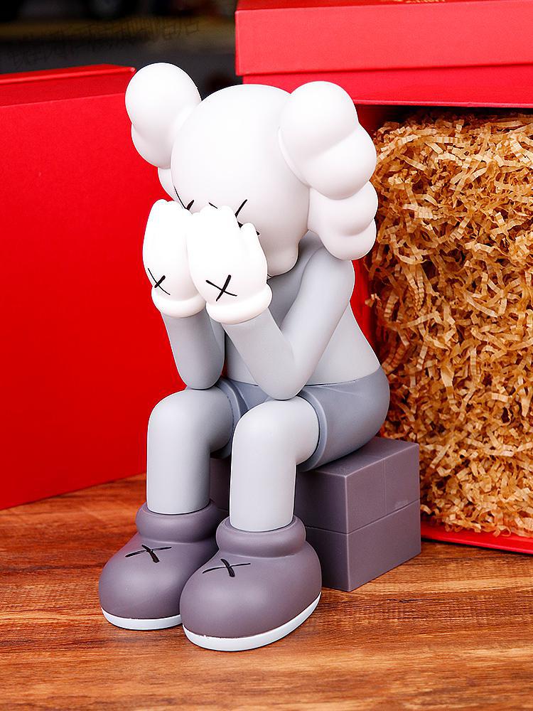 kaws公仔摆件室内芝麻街车载模型玩偶暴力熊新年礼物潮流周边 28cm