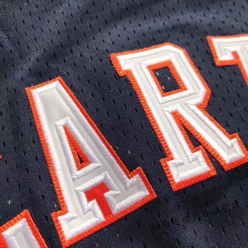 0607赛季au版球衣密绣文斯卡特篮网队15号vincecartea密绣款深蓝色