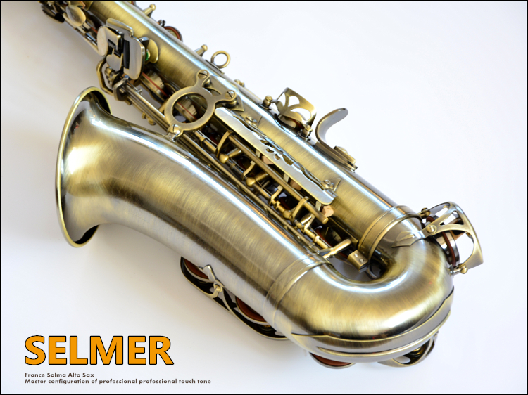 萨尔玛selmer54802降e调中音萨克斯管风乐器级演奏初学考级萨尔玛镀镍