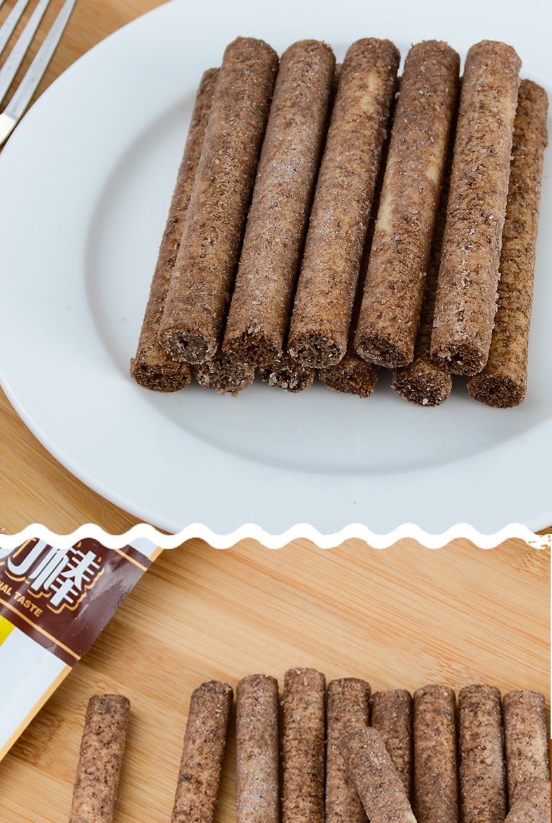 宓蝶5毛辣条 巧克力棒12g/袋 休闲味西餐厅零食经典怀旧膨化食品