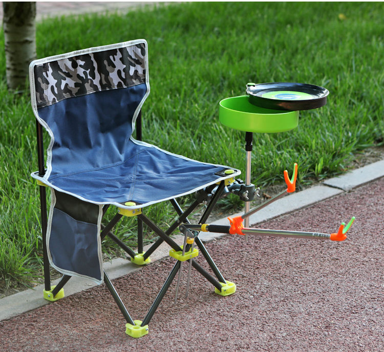 钓鱼椅折叠椅便携户外钓鱼小凳子多功能休闲椅美术写生椅沙滩椅子花