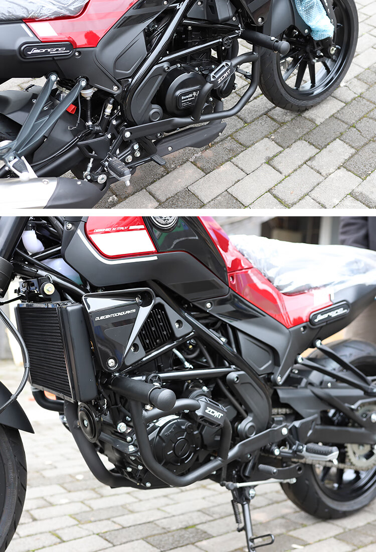 适配于贝纳利小幼狮250保险杠护杠bj250改装配件 竞技杠 防摔杠 防摔