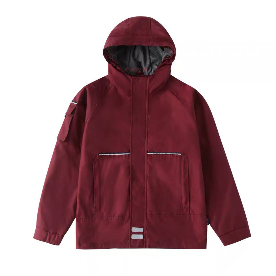 校服冲锋衣同款儿童校服棉服藏青枣红秋冬脱卸冲锋衣两件套910两件套