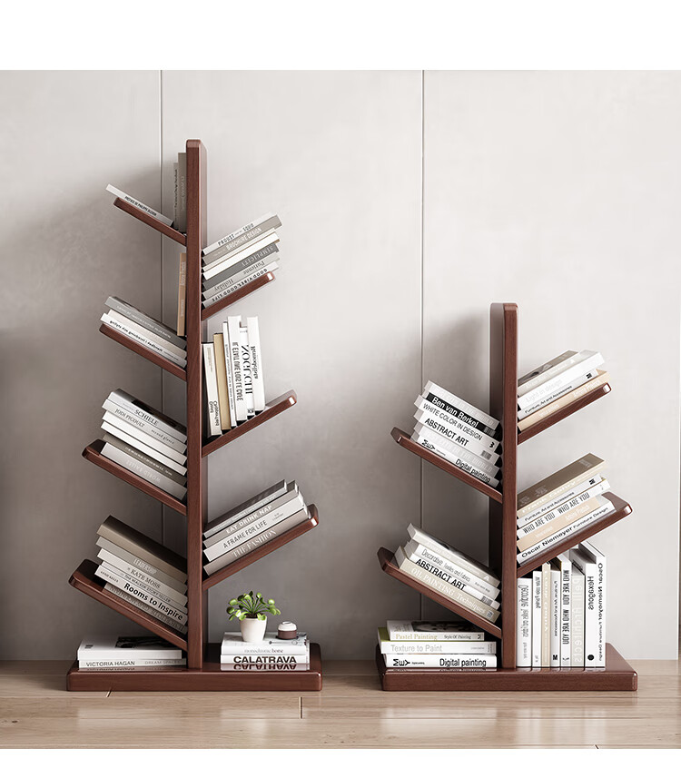 小米mi生态米家通用全实木书架置物架落地家用客厅简易书本架办公室