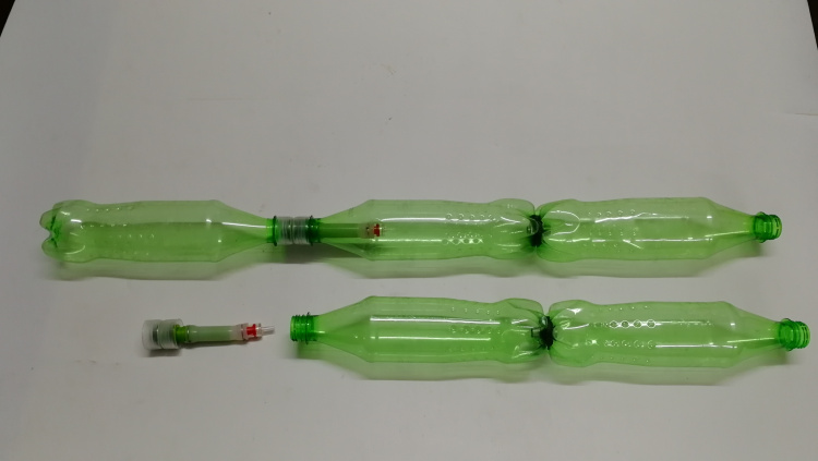 水火箭全套制作材料 二级分离器发射器降落伞diy火箭模型可飞分离