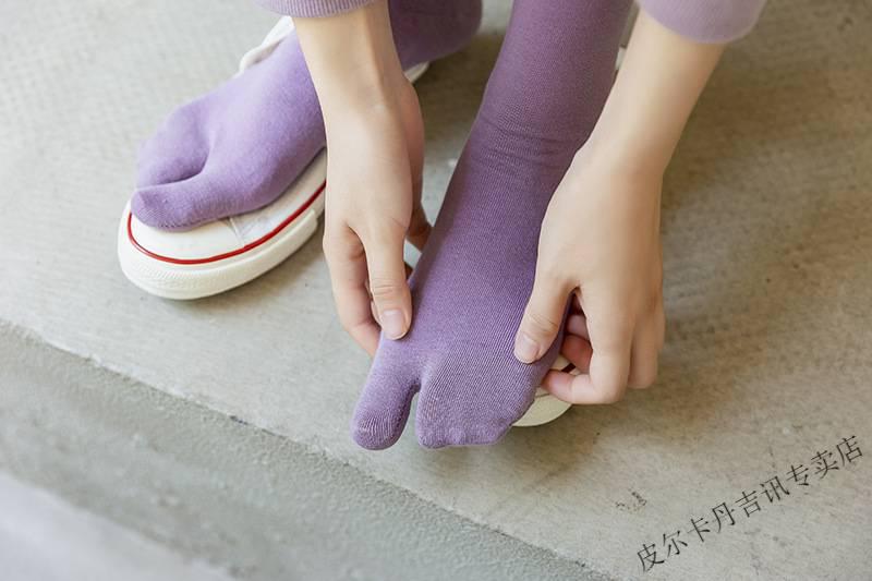 皮尔卡丹pierrecardin日本分趾袜女夏薄款二趾二指袜子分脚趾头分指袜