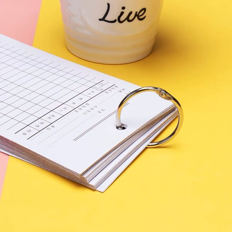 活页圈铁环扣装订圈卡圈线圈环铁圈书圈活页环环开口圈书圈活页 20mm