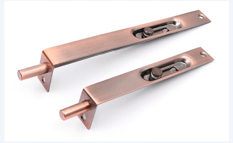 大门双开门不锈钢暗插销双开门天地子母门暗装插销门栓木门仿古铜色