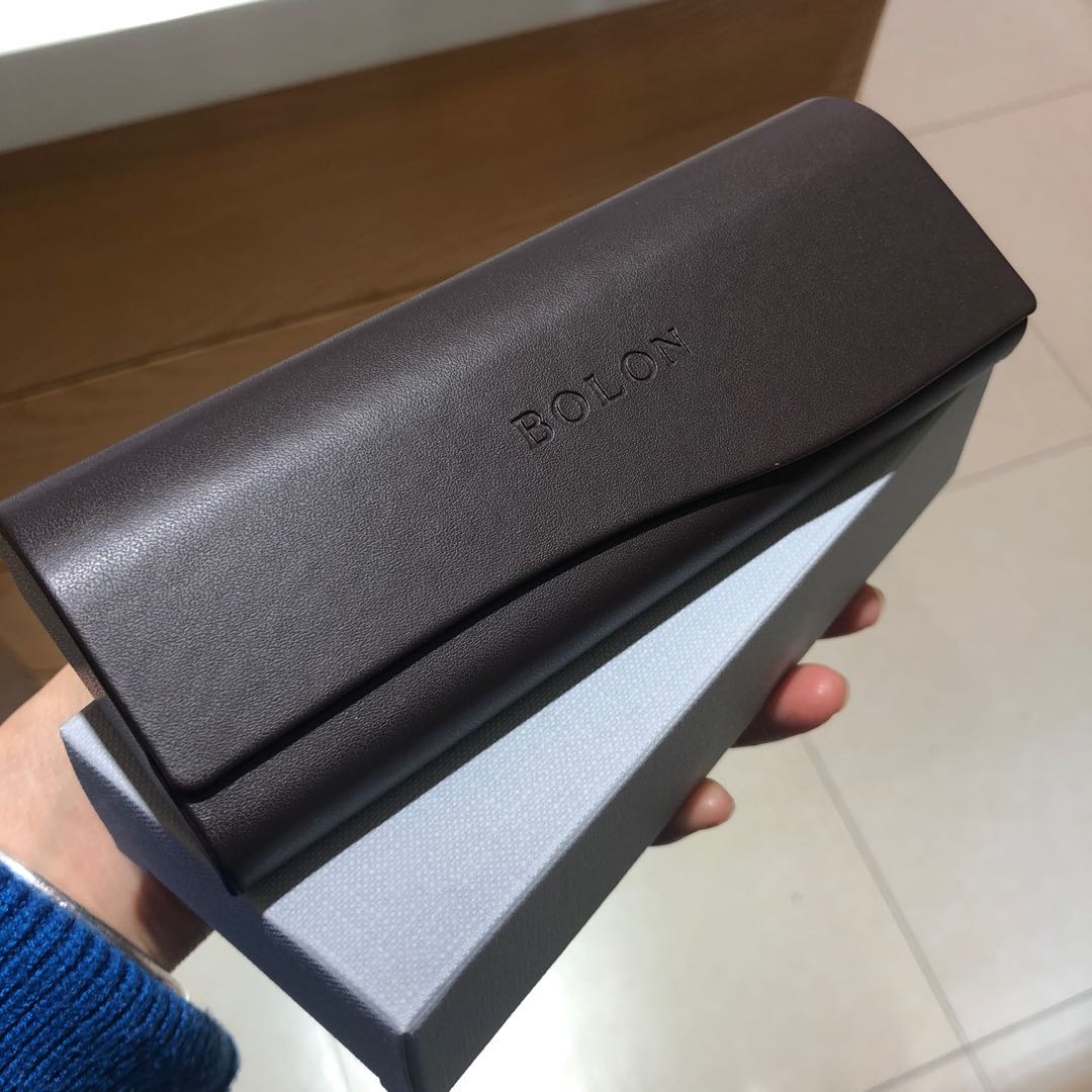 暴龙眼镜盒皮质翻盖太阳镜光学近视镜盒原装镜布质保卡 太阳镜皮质