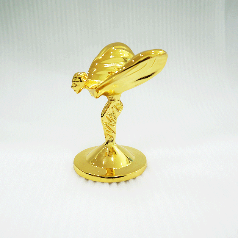 适用于劳斯莱斯车标劳斯女神小金人莱斯汽车机盖立标飞天使改车装饰贴