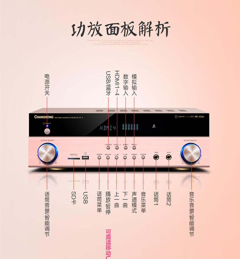 长虹changhong51家庭影院套装音响大功率客厅ktv音箱立体声环绕家用