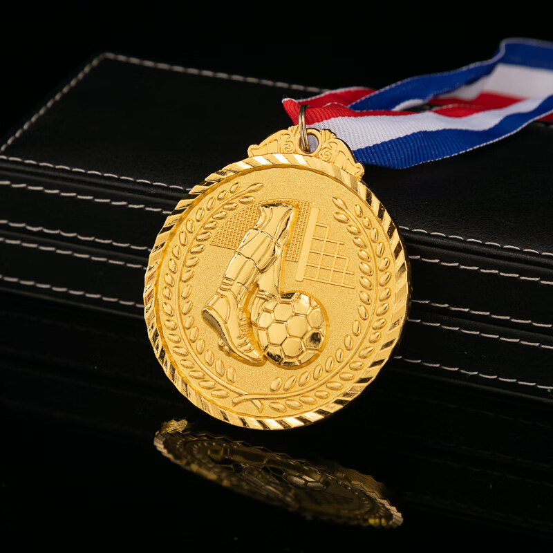 幼儿园奖牌定制 足球篮球运动会奖章学生比赛田径奖牌 足球奖牌-彩绘