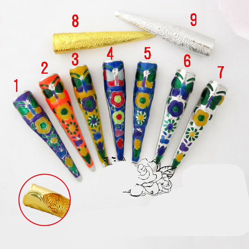 古代装清朝指甲套假长护甲套宫廷延禧攻略如懿传同款古风皇后儿童金色