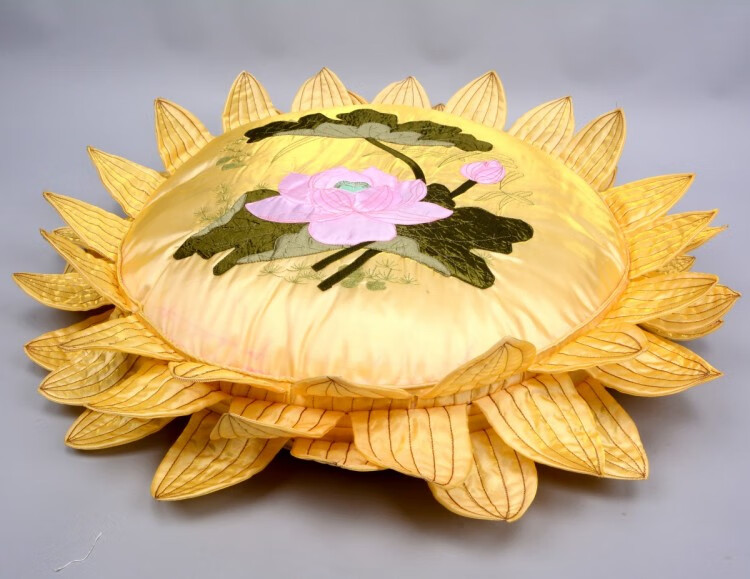 手工莲花坐垫手工艺佛教用品荷叶莲花垫拜凳佛垫跪垫坐禅垫蒲团打坐垫