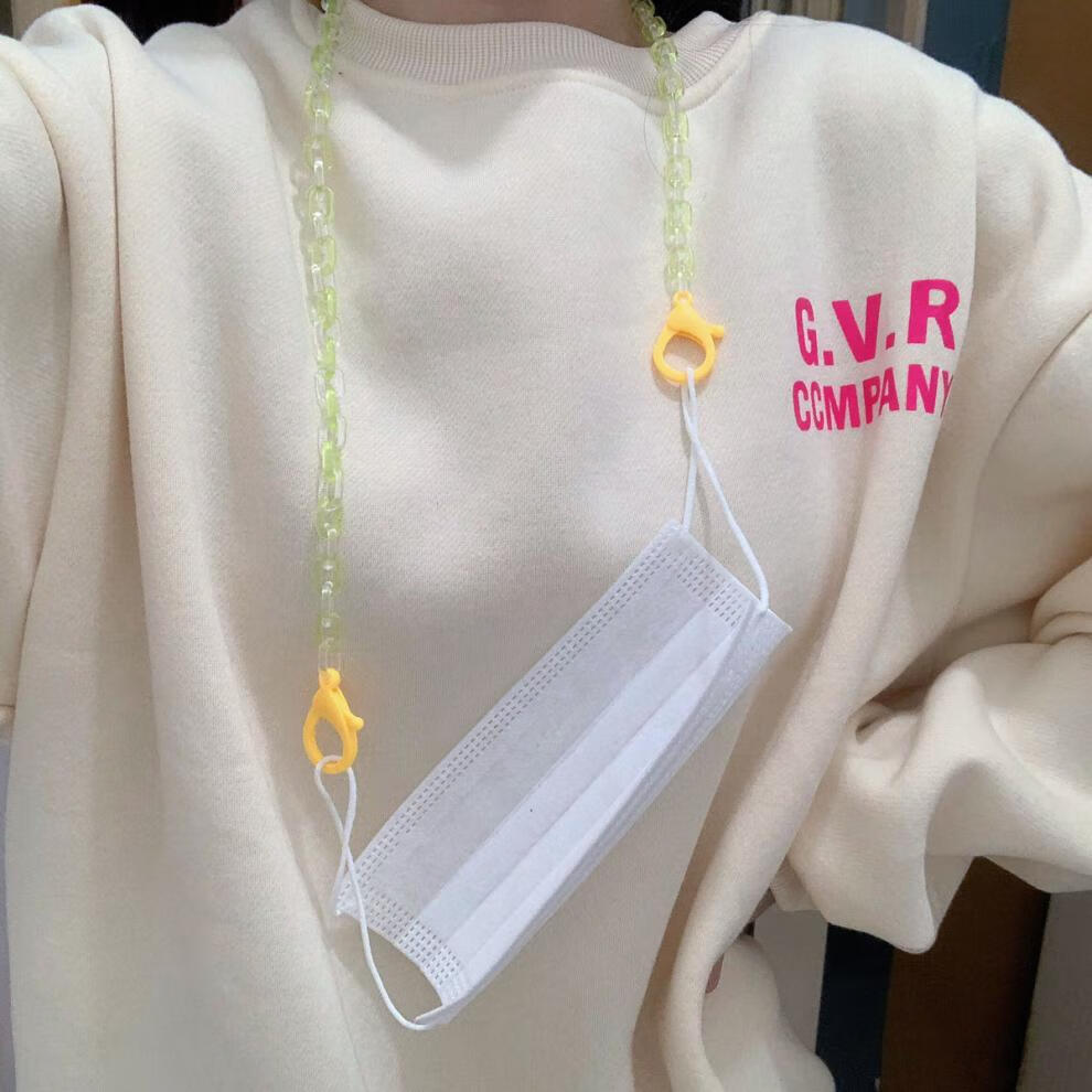 口罩链挂脖口罩挂绳口罩挂链韩国代购口罩链口罩防丢绳ins网红同款
