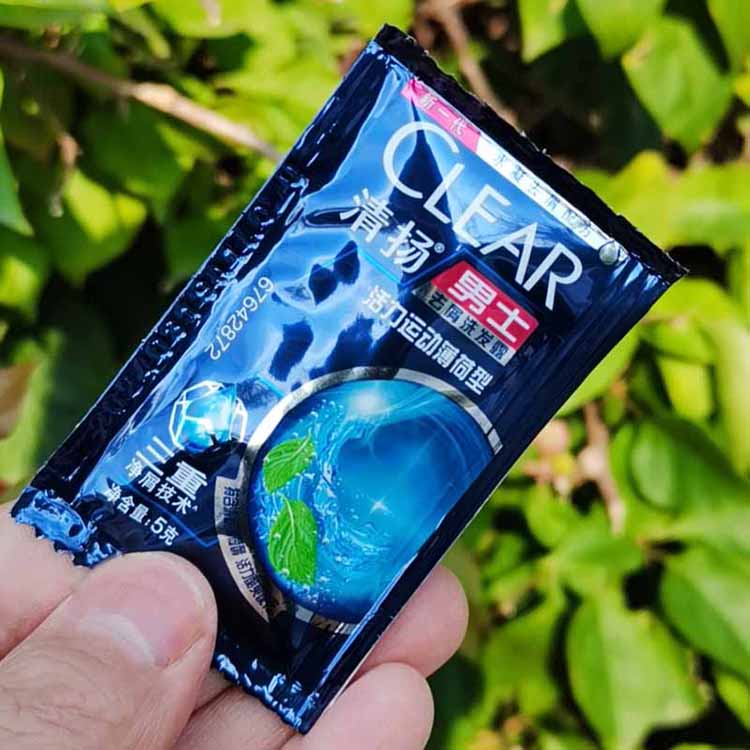 袋装洗发水5ml男士女士去屑控油一次性旅行装小样小包袋洗发水三款