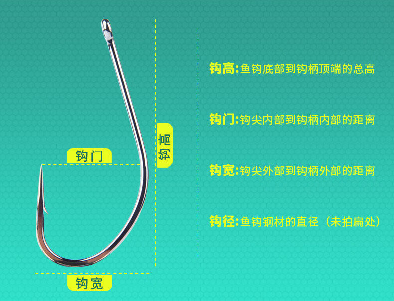 管付丸世鱼钩歪嘴钩进口散装有带刺长柄大号海钓鲈鱼鲶鱼鲤鱼鱼钩管付