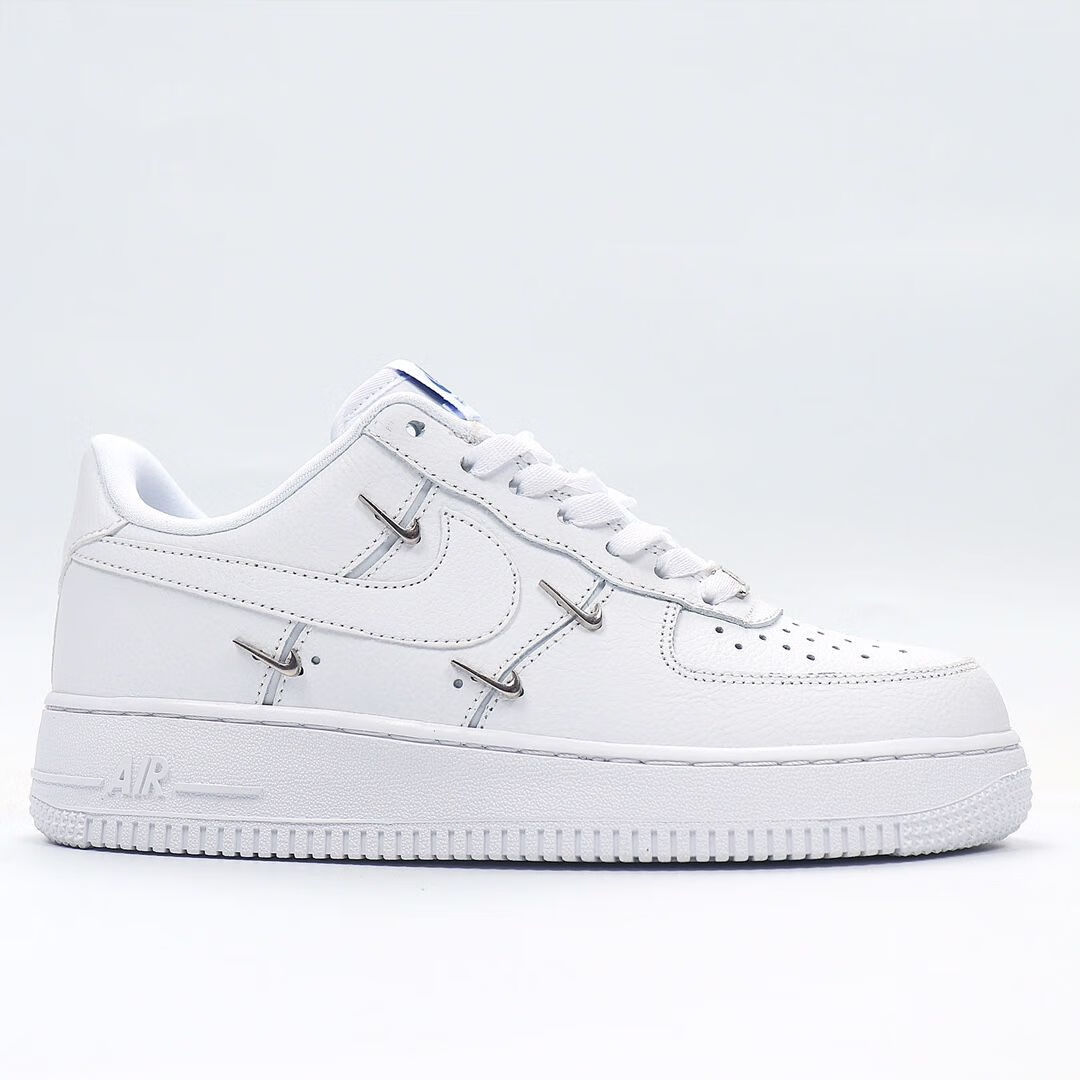 force 1 四钩 泫雅同款 白蓝四勾小钩钩空军一号板鞋女鞋 空军四勾