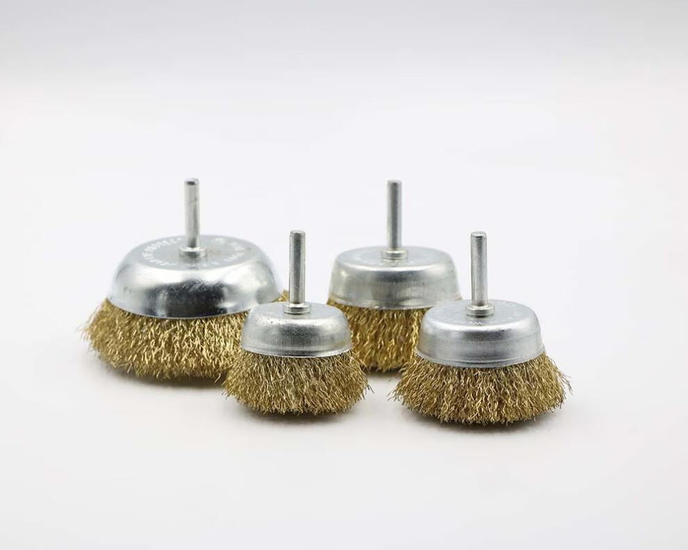 浣风 碗型t型钢丝刷 手电钻刷子电动抛光钢丝轮金属除锈刷木头打磨