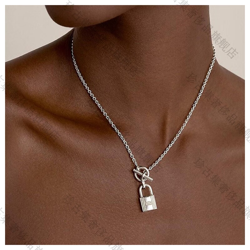 hermes爱马仕项链女士kelly银项链h104140b00链长40厘米