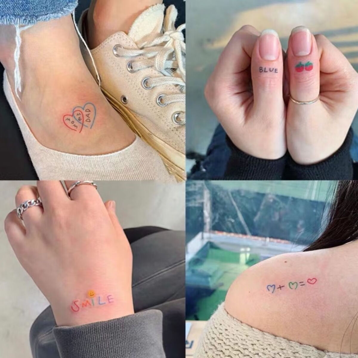 纹身贴纹身贴ins风防水女 个性创意可爱小清新网红120张 泫雅款随机30